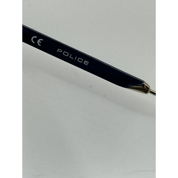 Police SPL738 Tortoise/Blue Round Designer Sunglasses NEW Retail $300+ - Picture 4 of 5